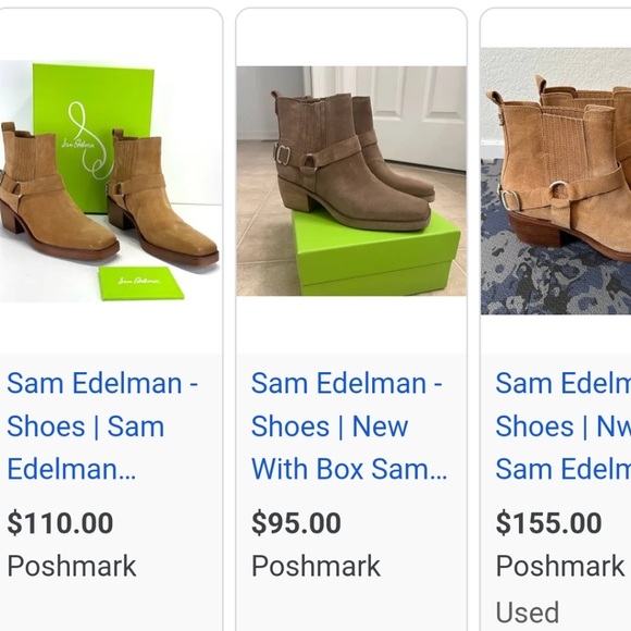 ❤️ SALE ❤️ Nwt Sam Edelman Suede Tan Boots - Picture 2 of 14